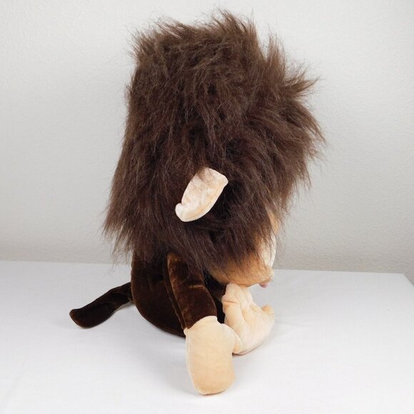 Ideal Toys Direct Brown Fuzzy Big Head Eyes Chimpanzee Monkey Animal Stuffed Toy - Picture 4 of 8